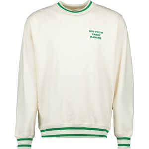 Drole de Monsieur, Heren, Sweatshirts & Hoodies, Wit, Maat: M Katoen,