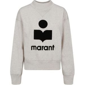 Marant étoile, Dames, Sweatshirts & Hoodies, Wit, Maat: 4XS Katoen,