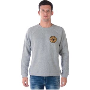 Versace, Heren, Sweatshirts & Hoodies, Grijs, Maat: XL Katoen,