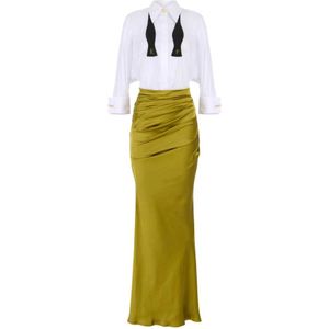 Elisabetta Franchi, Dames, Jurken, Veelkleurig, Maat: XS Satijn,