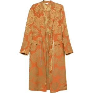 Dries Van Noten, Dames, Mantels, Oranje, Maat: S