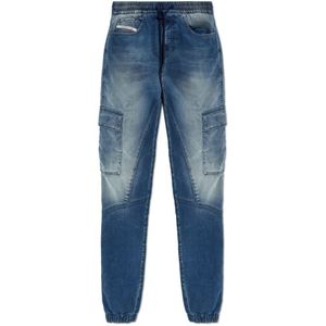 Diesel, Dames, Jeans, Blauw, Maat: W23 Denim,