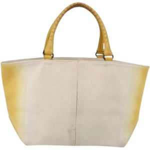 Bottega Veneta Vintage, Dames, Pre-owned, Geel, Maat: ONE Size