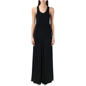 Isabel Marant, Dames, Jurken, Zwart, Maat: XS Satijn,