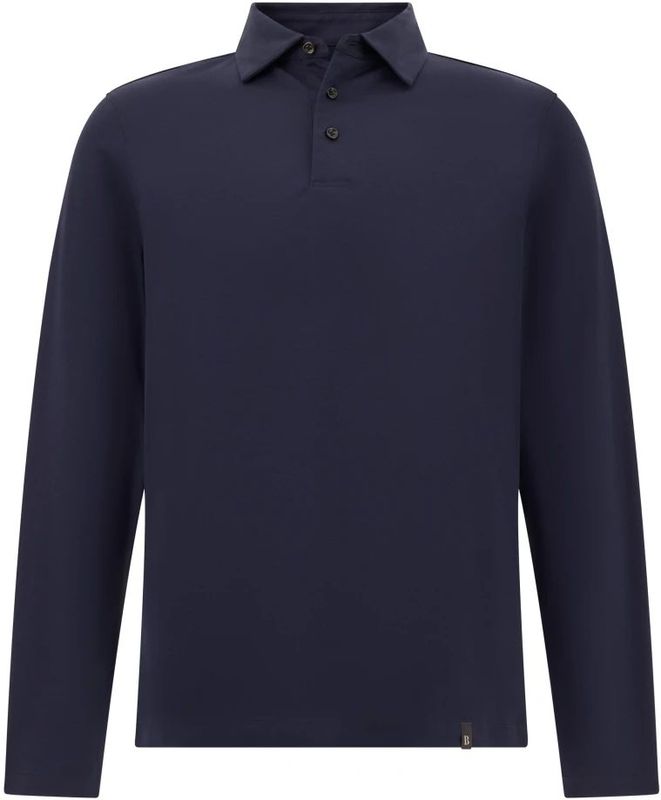 Boggi Milano, Heren, Tops, Blauw, Maat: S Katoen,