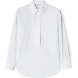 Motivi, Dames, Blouses & Shirts, Wit, Maat: XS Katoen,