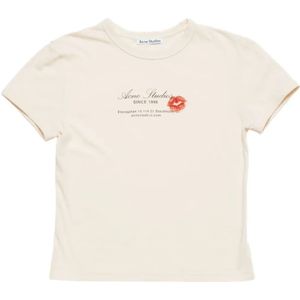 Acne Studios, Dames, Tops, Beige, Maat: XS Katoen,