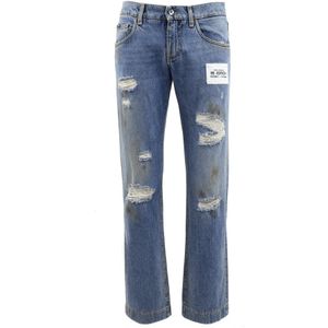 Dolce & Gabbana, Heren, Jeans, Blauw, Maat: XS Denim,