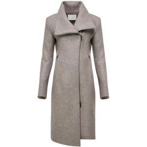 Vsp, Dames, Mantels, Grijs, Maat: XS Wol,