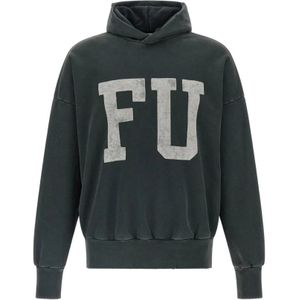 Fear Of God, Heren, Sweatshirts & Hoodies, Zwart, Maat: L Katoen,