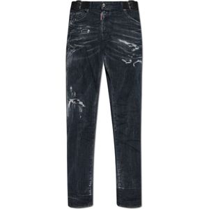 Dsquared2, Heren, Jeans, Grijs, Maat: XS Katoen,