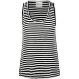 Blousetop - Gestreept - Jersey - Ronde Hals - Mouwloos