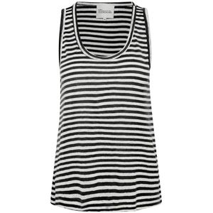 Blousetop - Gestreept - Jersey - Ronde Hals - Mouwloos