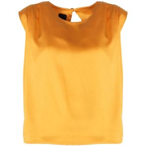 Pinko, Dames, Tops, Oranje, Maat: XS Poliester,