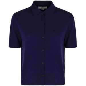 Vince, Dames, Truien, Blauw, Maat: S Wol,