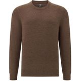 Boggi Milano - Kasjmiermix - Truien - Bruin - Ronde Hals - Lange Mouwen