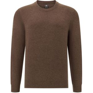 Boggi Milano - Kasjmiermix - Truien - Bruin - Ronde Hals - Lange Mouwen