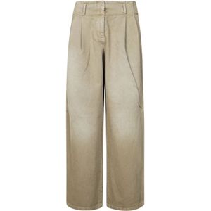 Golden Goose, Dames, Jeans, Beige, Maat: S Denim,