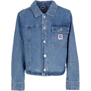 Obey, Dames, Jassen, Blauw, Maat: XS Katoen,