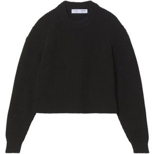Proenza Schouler, Dames, Truien, Zwart, Maat: XL Katoen,