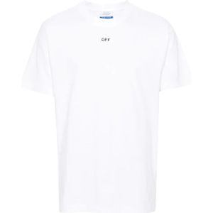 Off White - Stamp Slim Fit T-shirt - Wit - Katoen