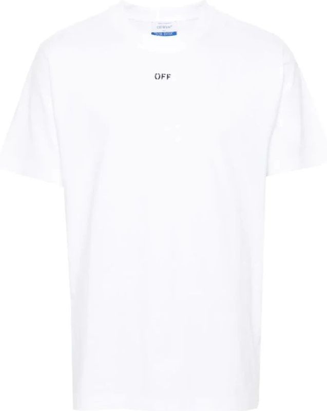 Off White - Stamp Slim Fit T-shirt - Wit - Katoen