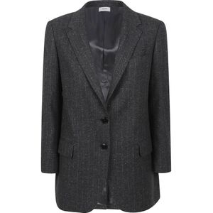 Saulina, Dames, Jassen, Grijs, Maat: XS Wol,