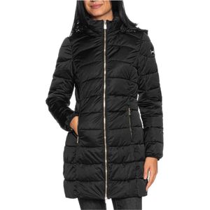 YES Zee, Dames, Mantels, Zwart, Maat: 2XL Satijn,