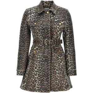 Ganni, Dames, Jurken, Veelkleurig, Maat: S Denim,