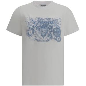 Ganni, Dames, Tops, Wit, Maat: XS