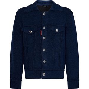 Dsquared2, Heren, Jassen, Blauw, Maat: L Denim,