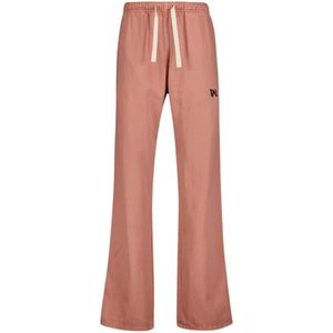 Palm Angels, Heren, Broeken, Roze, Maat: M Katoen,