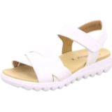 Sandaal - Wit - Sleehak - Klittenbandsluiting