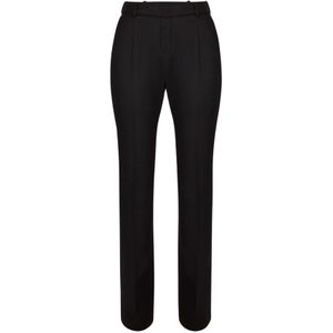 Nina Ricci, Dames, Broeken, Zwart, Maat: 2XS Wol,