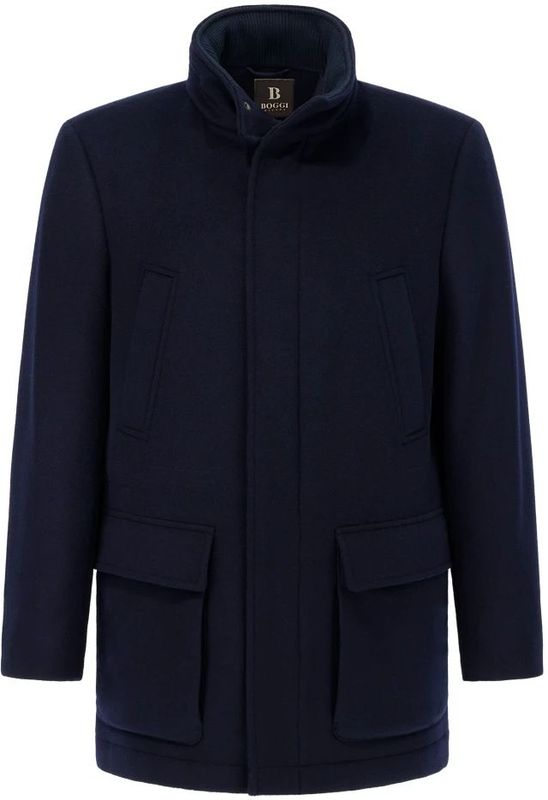 Boggi Milano - Zurigo Car Coat - Jassen - Blauw - Heren - Wol