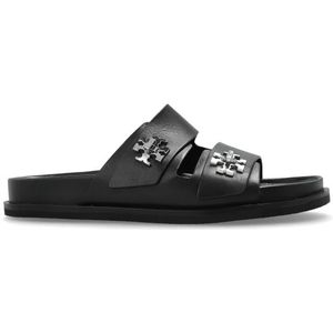 Tory Burch, Dames, Schoenen, Zwart, Maat: 35 1/2 EU Leer,