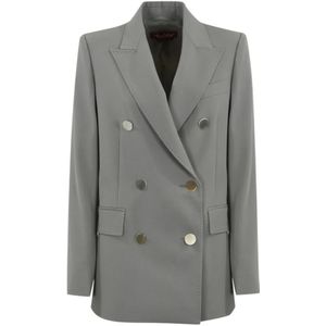 Max Mara Studio, Dames, Jassen, Grijs, Maat: L