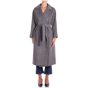 Weekend Max Mara, Dames, Mantels, Grijs, Maat: S Wol,