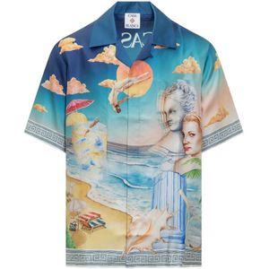 Casablanca, Heren, Overhemden, Veelkleurig, Maat: 3XL Zijde,