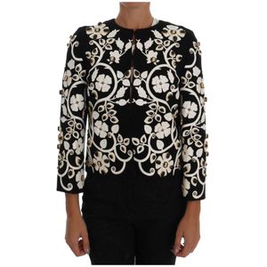 Dolce & Gabbana - Jassen - Veelkleurig - Wol - Bloemversierde Jasjas