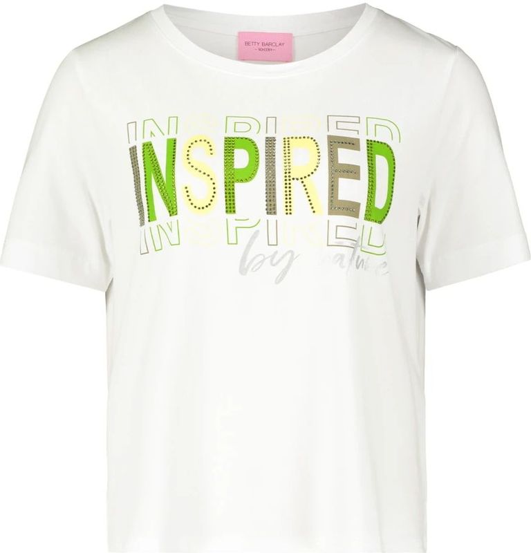 Betty Barclay - Glitterend Basic T-shirt - Wit - Dames