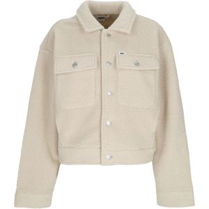 Obey, Dames, Jassen, Grijs, Maat: M Fleece,