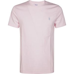Polo Ralph Lauren, Heren, Tops, Roze, Maat: M Katoen,