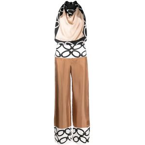 Valentino, Dames, Jumpsuits & Playsuits, Veelkleurig, Maat: XS Zijde,