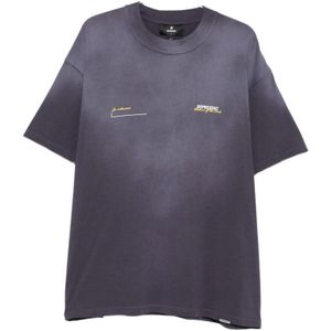 Represent, Heren, Tops, Blauw, Maat: XL Katoen,