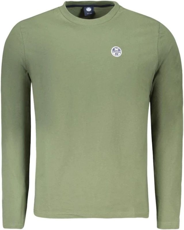 North Sails - T-shirt met Lange Mouwen - Groen - Katoen
