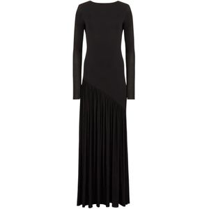 Nina Ricci, Dames, Jurken, Zwart, Maat: 2XS Jersey,