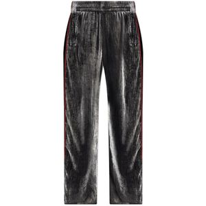 Diesel, Dames, Broeken, Grijs, Maat: 3XS Zijde,