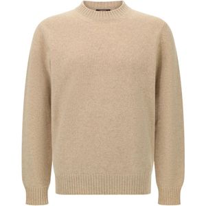 Boggi Milano, Heren, Truien, Beige, Maat: S Wol,