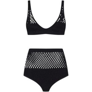 Roberto Cavalli, Dames, Badkleding, Zwart, Maat: ONE Size Viscose,